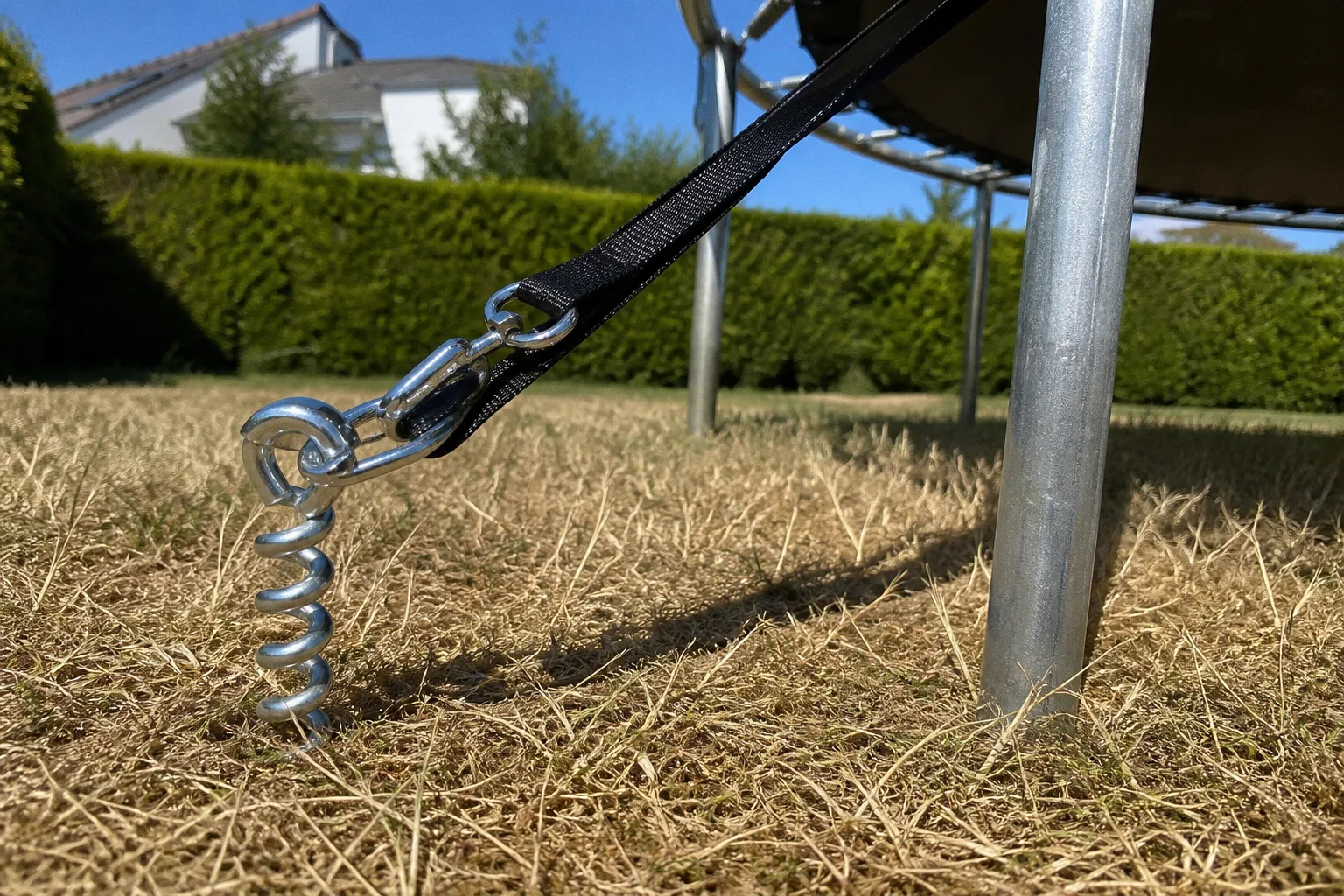 Ancrage de trampoline : quel kit choisir contre le vent ?