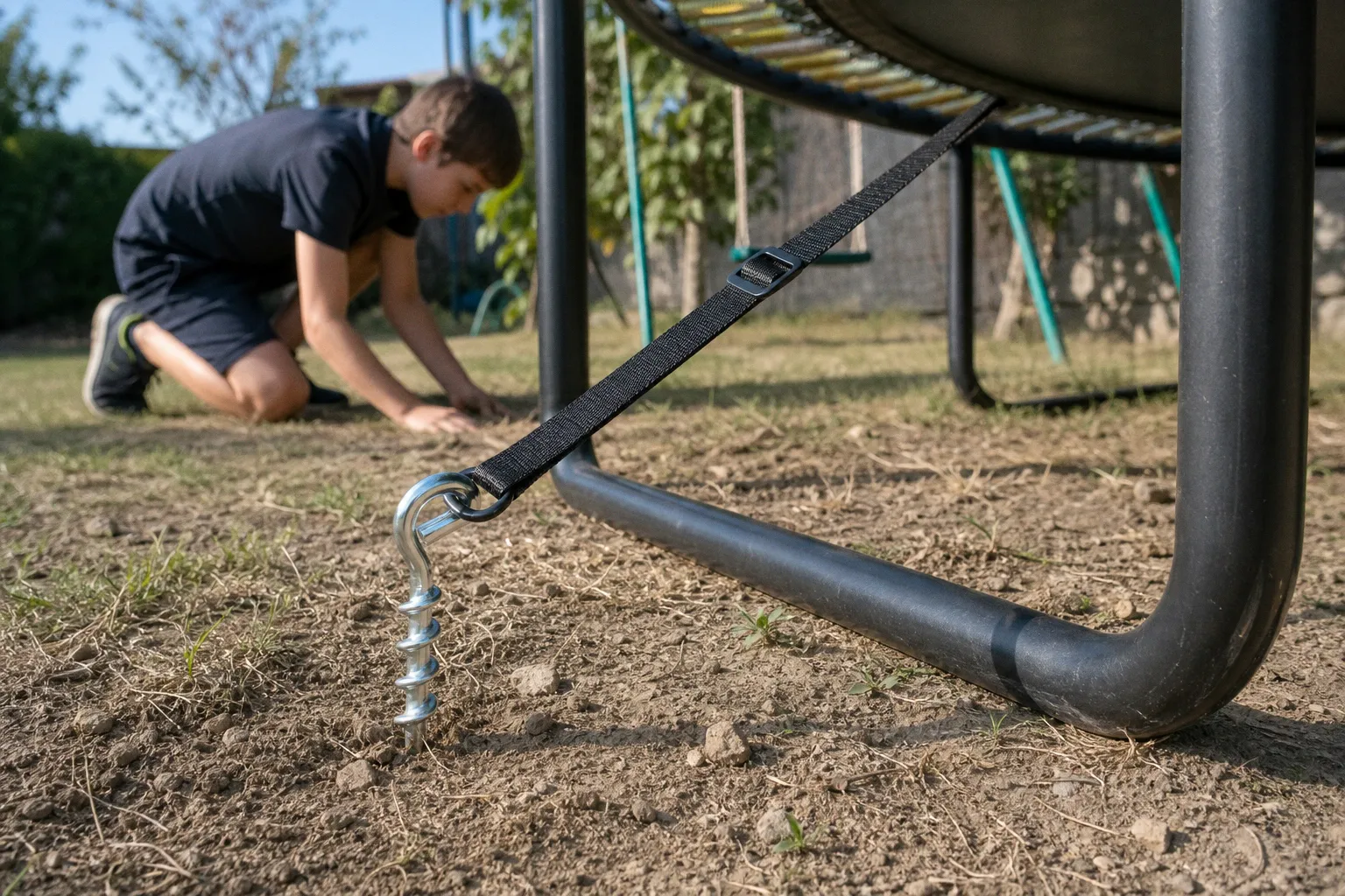 Ancrage de trampoline : quelles solutions selon votre sol