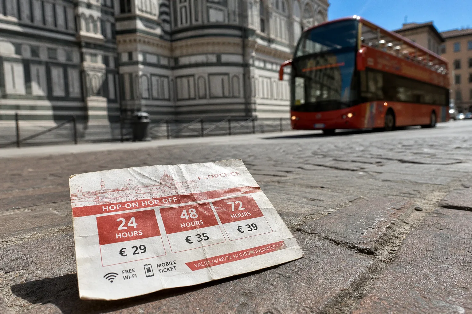 Billets de bus hop-on hop-off à Florence : comparatif des tarifs et formules