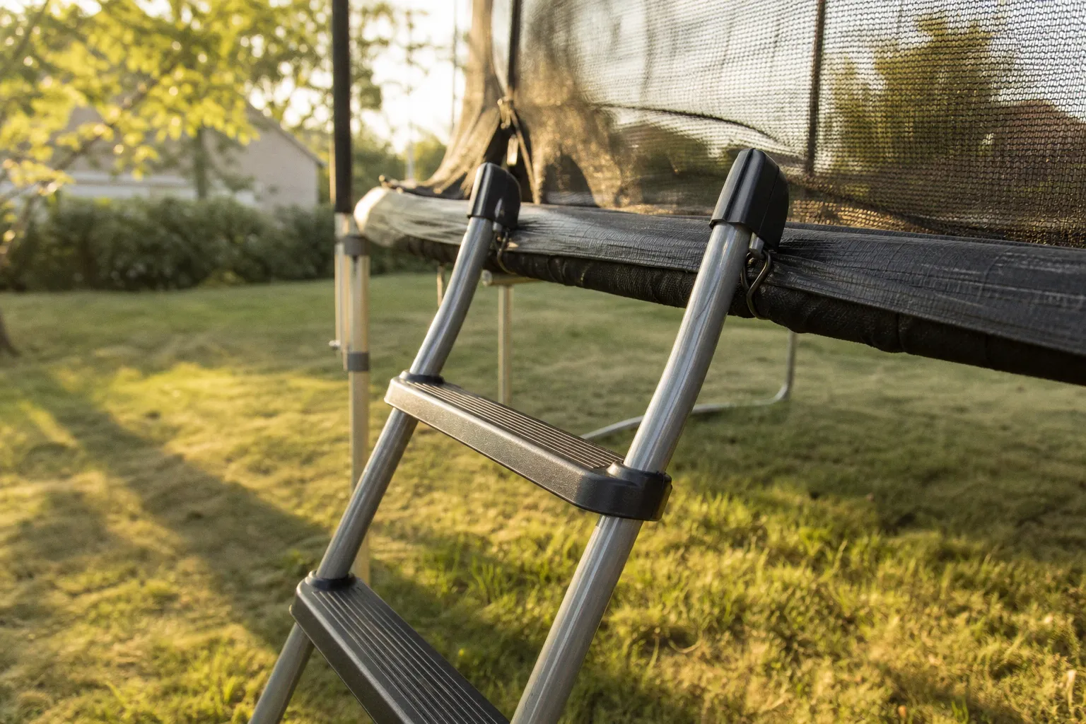 Échelle de trampoline : trois modèles pour sécuriser l'accès