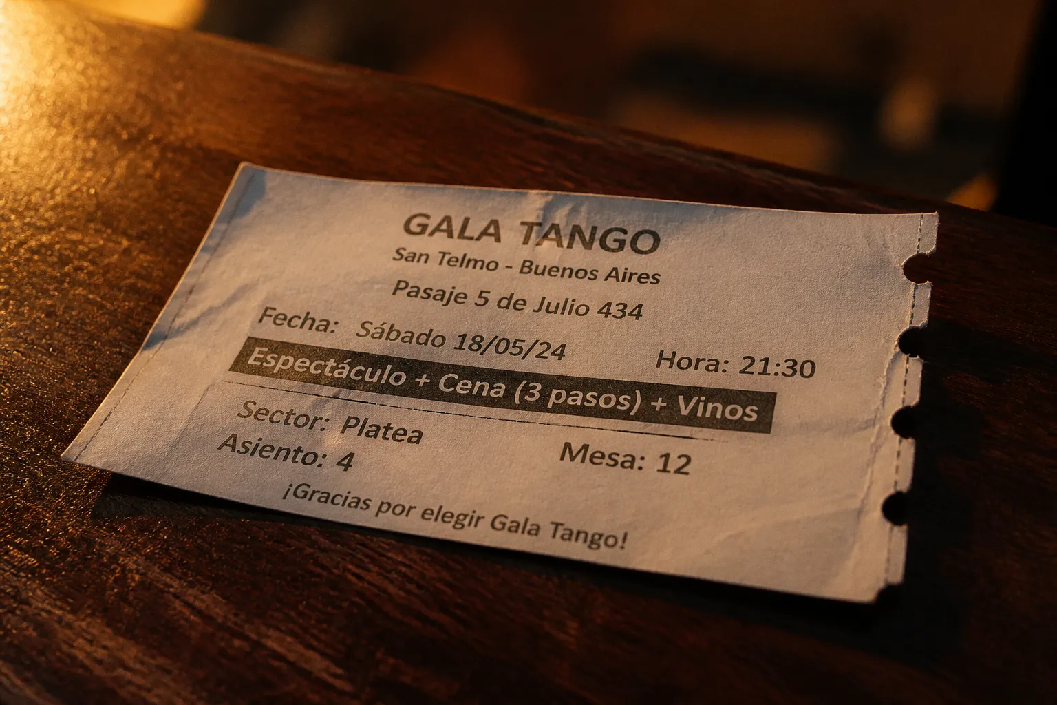 Achat de billets Gala Tango : le test des sites de réservation