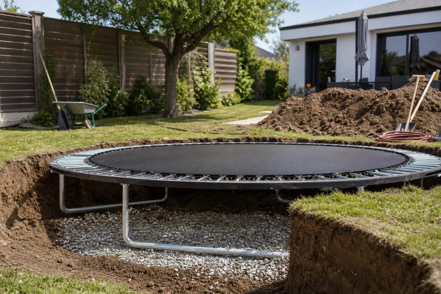 Trampoline enterré : un investissement durable pour votre jardin ?